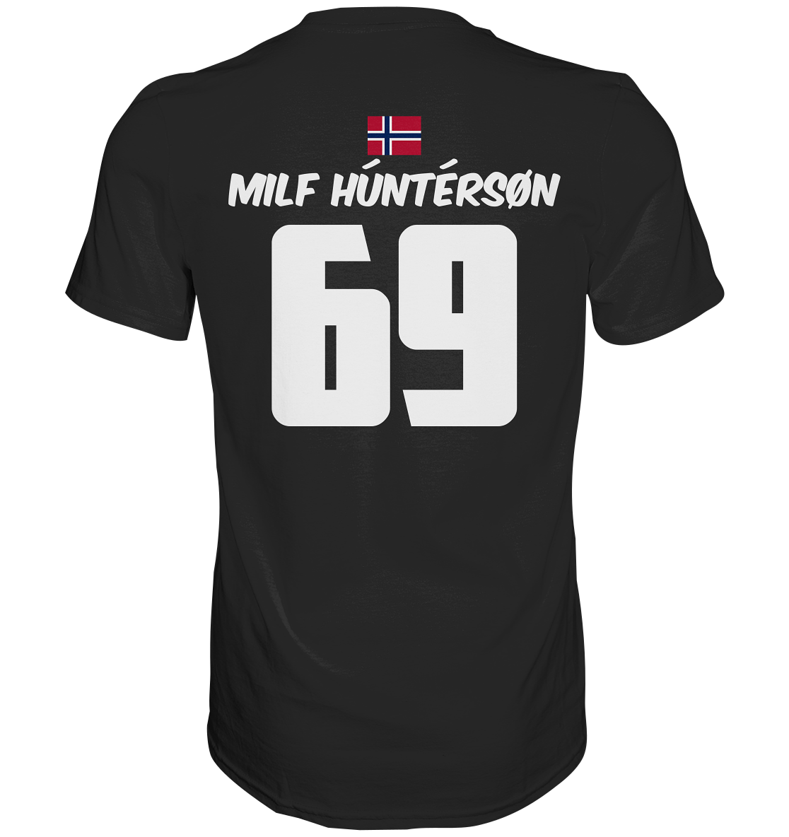 Milf Hunterson - Premium Shirt (Rückenprint)