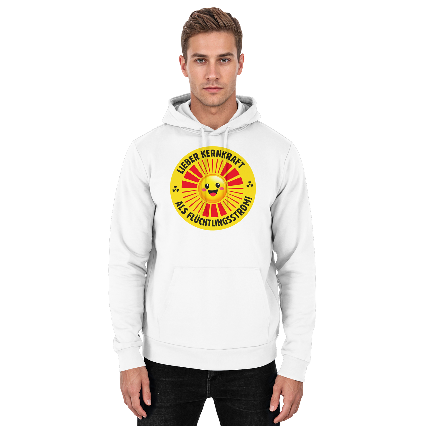 Lieber Kernkraft als Flüchtlingsstrom - Basic Unisex Hoodie