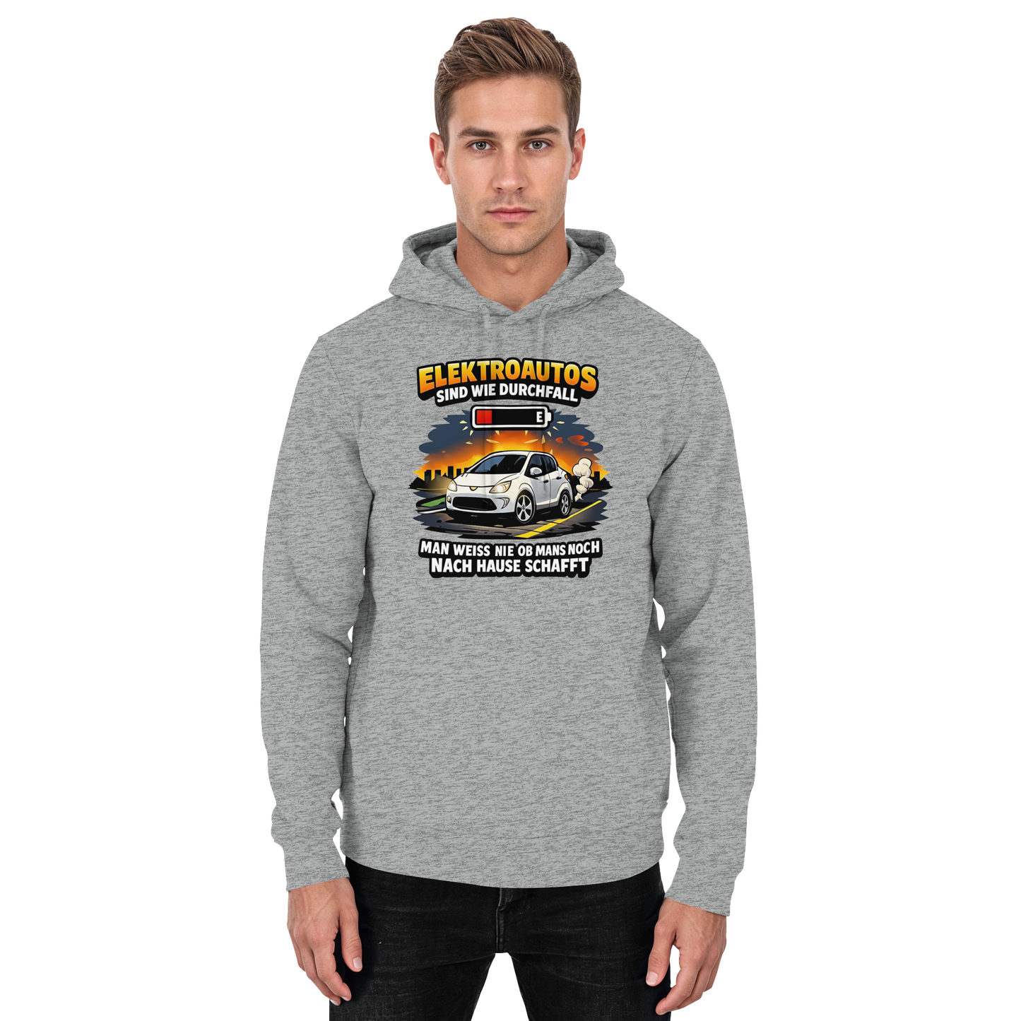 Elektroautos sind wie Durchfall - Basic Unisex Hoodie