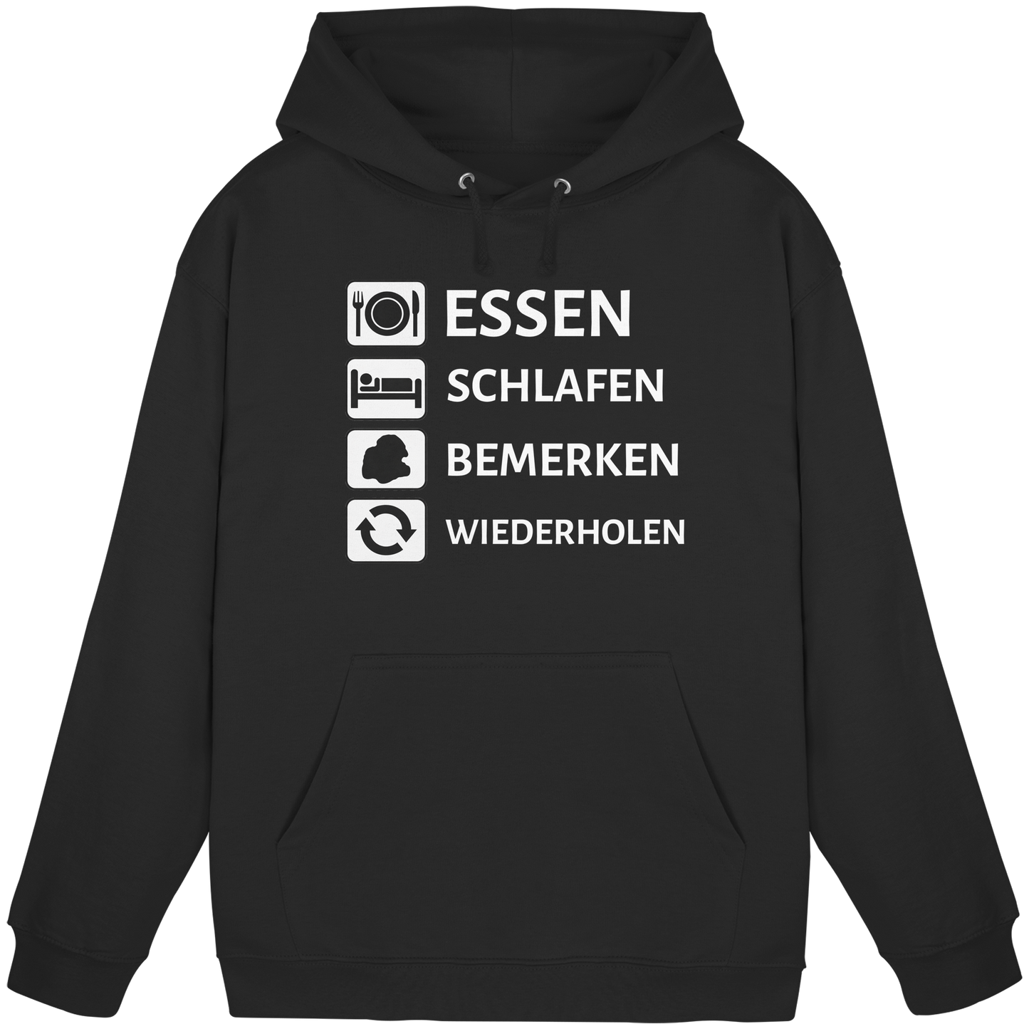 Essen Schlafen Bemerken - Basic Unisex Hoodie