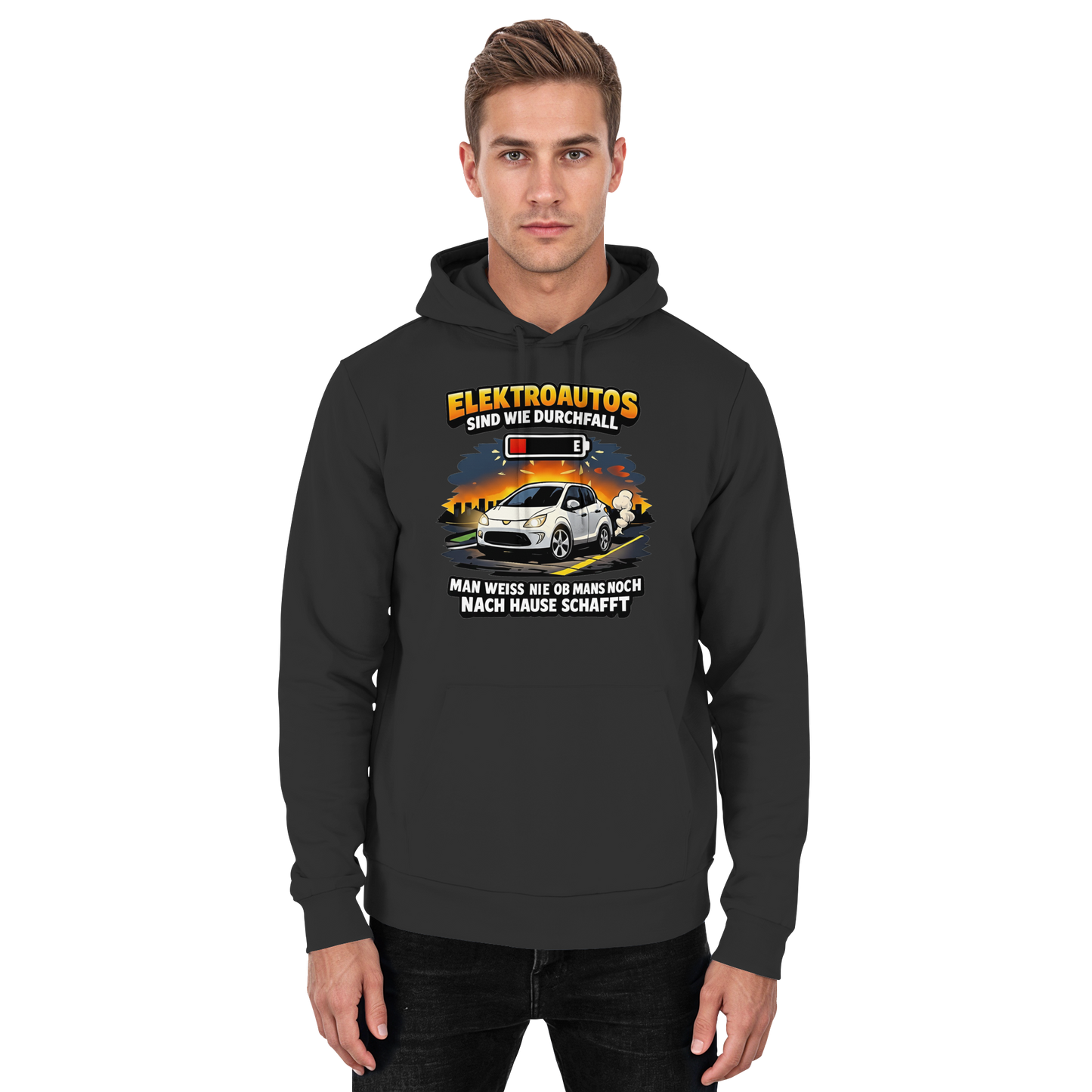 Elektroautos sind wie Durchfall - Basic Unisex Hoodie