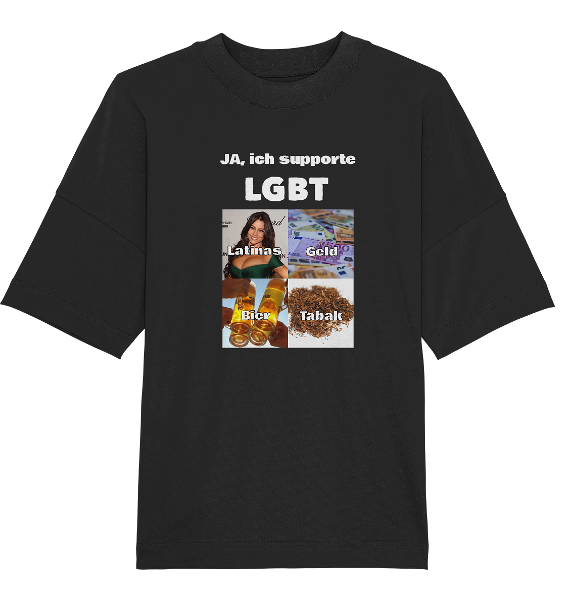 Ich supporte LGBT - Organic Oversize Shirt