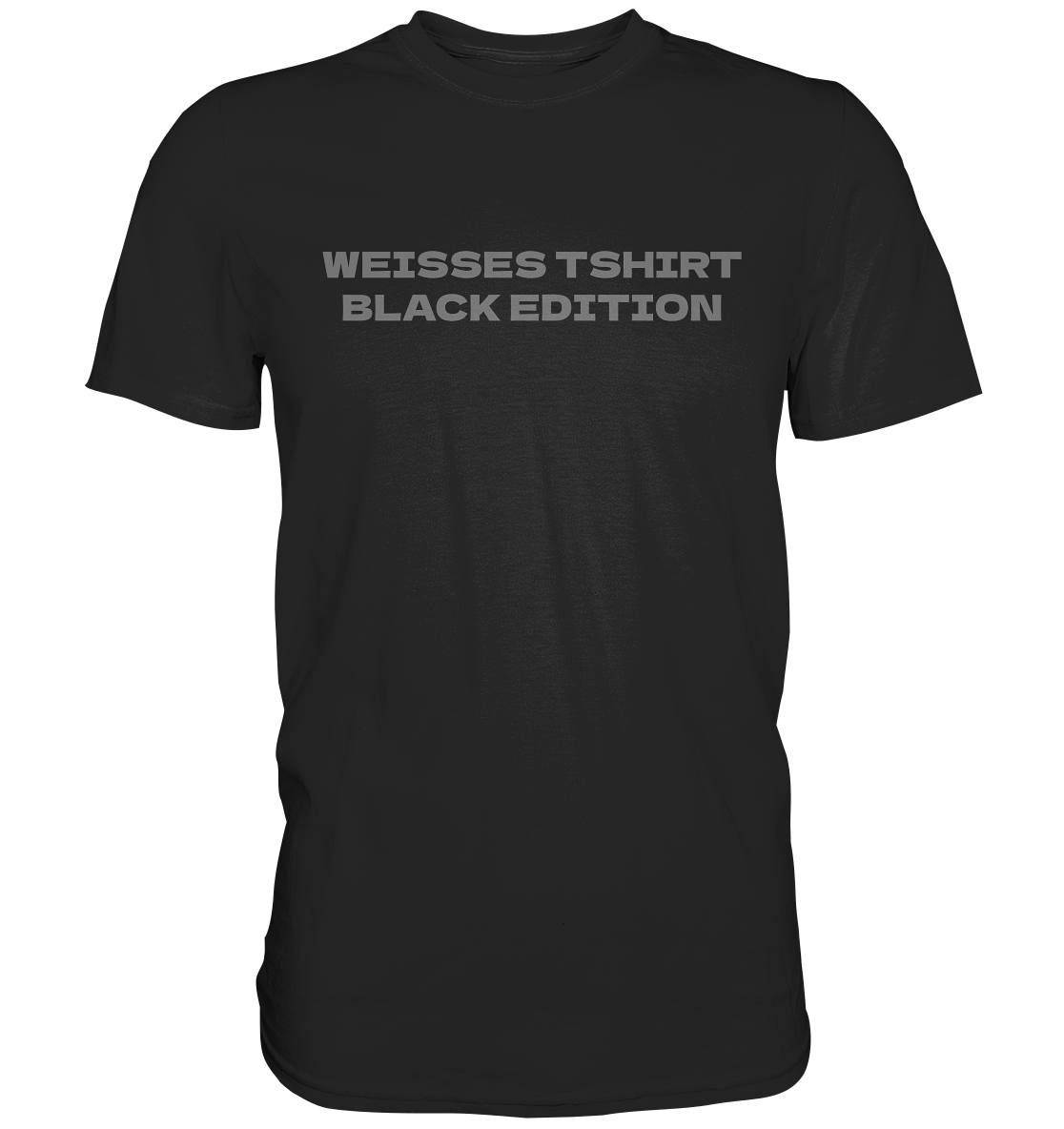 Weißes Tshirt (black edition) - Premium Shirt