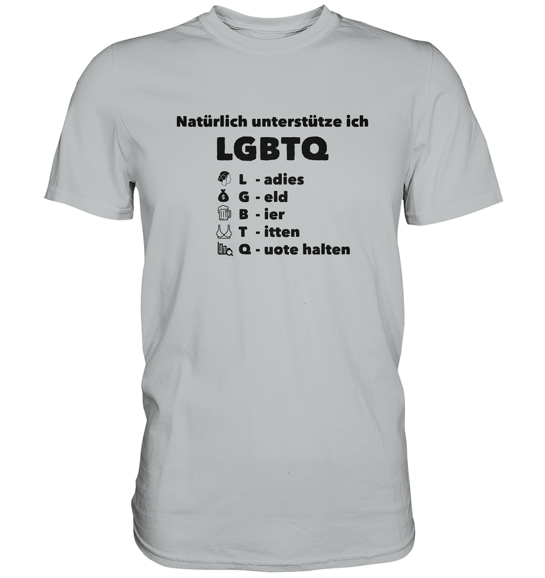 Ich unterstütze LGBTQ - Premium Shirt