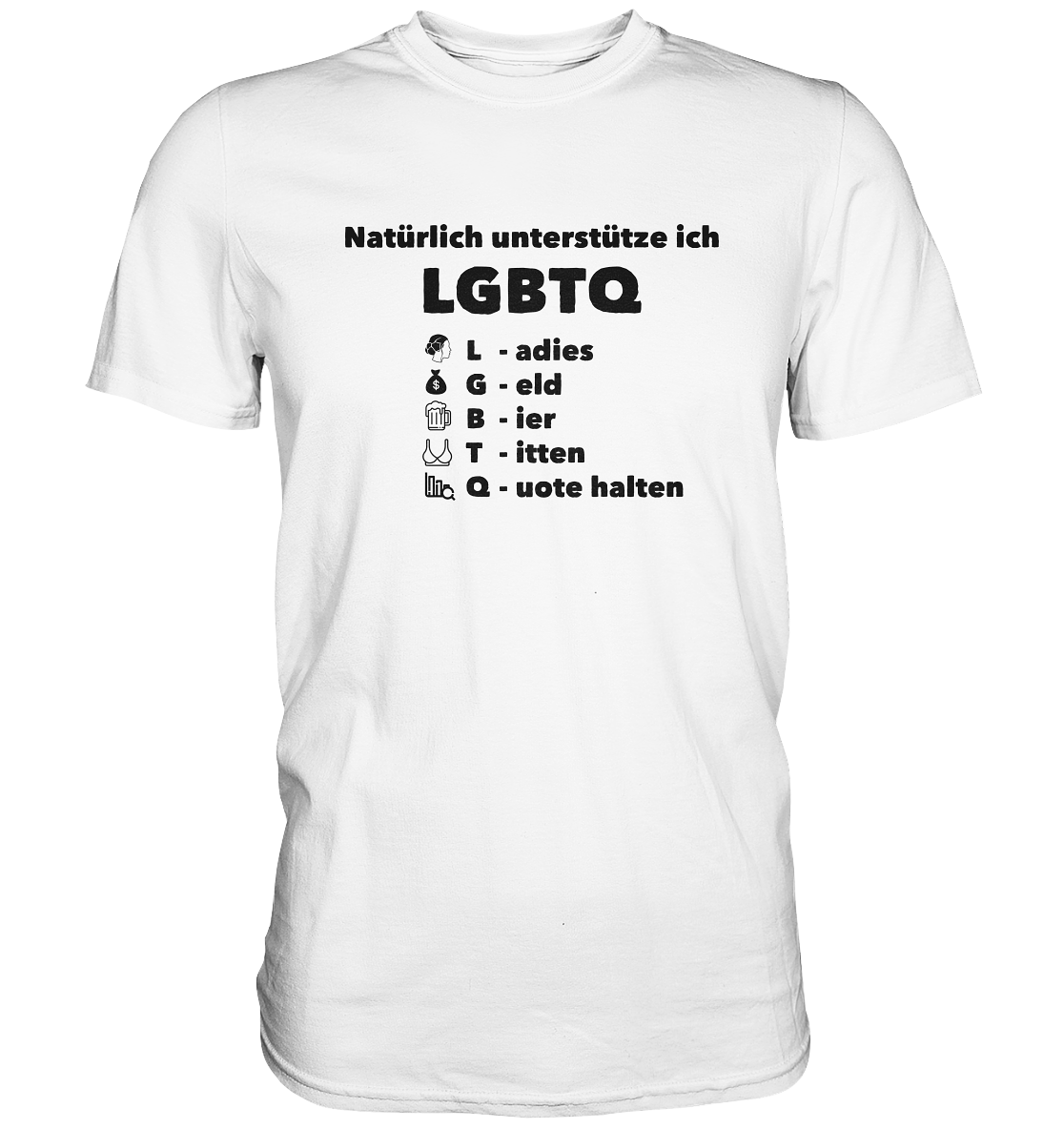 Ich unterstütze LGBTQ - Premium Shirt