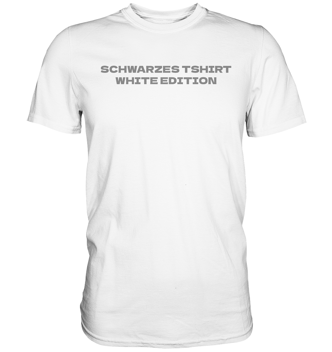Schwarzes Tshirt (white edition) - Premium Shirt
