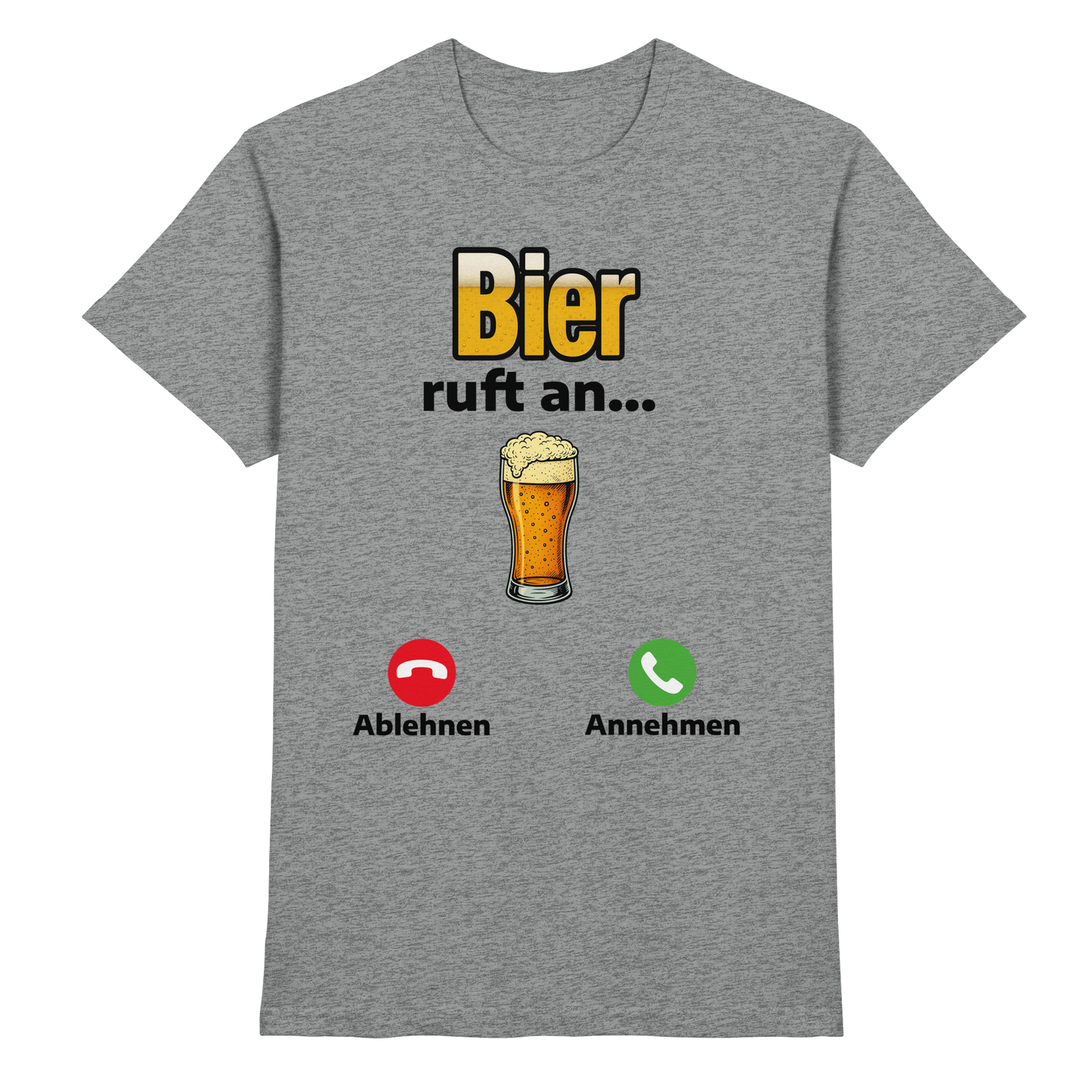 Bier ruft an... - Premium Shirt