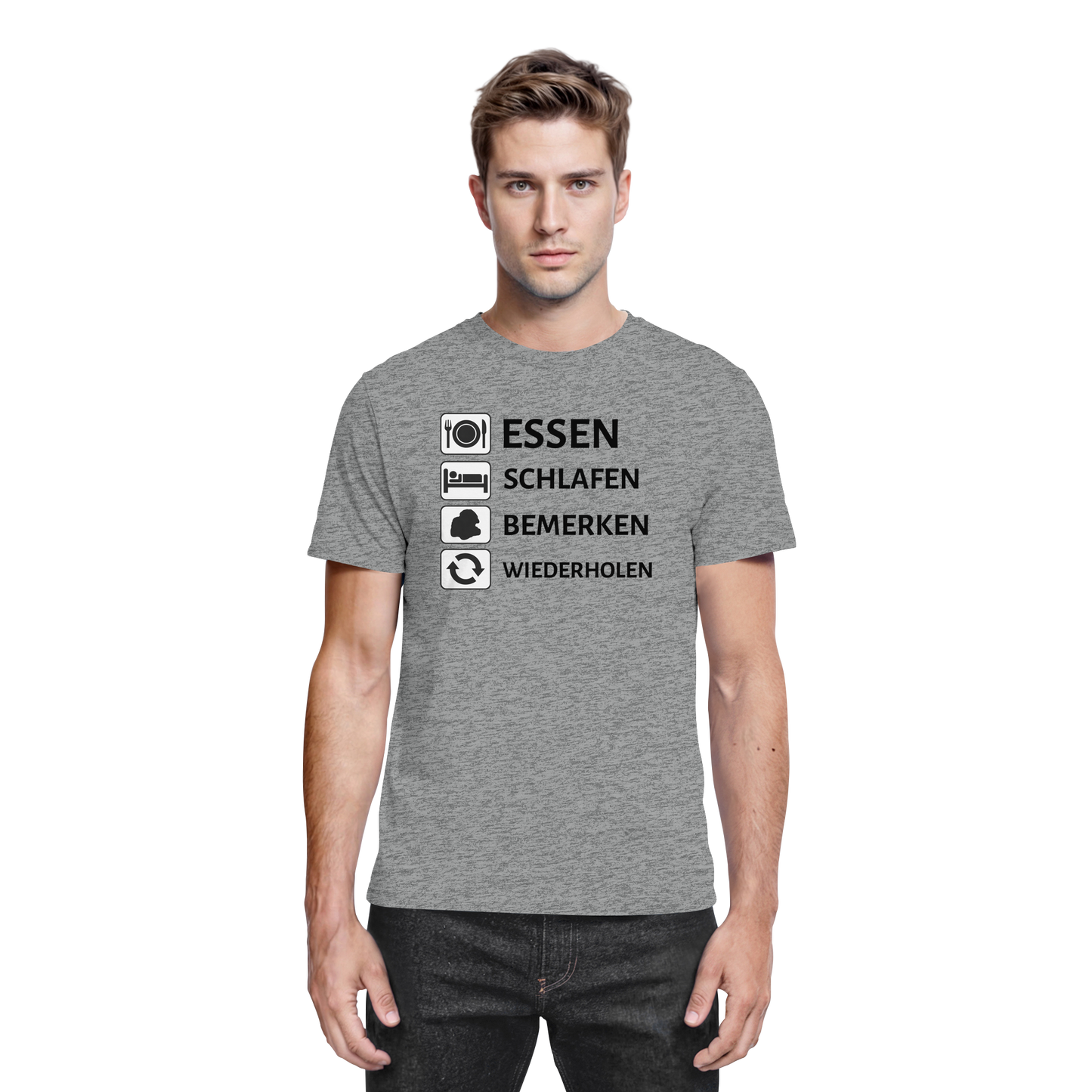 Essen Schlafen Bemerken - Premium Shirt
