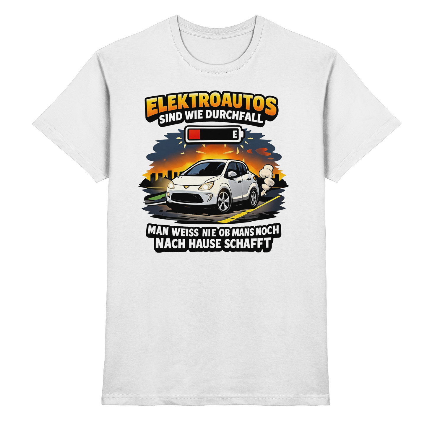 Elektroautos sind wie Durchfall - Premium Shirt