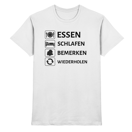 Essen Schlafen Bemerken - Premium Shirt