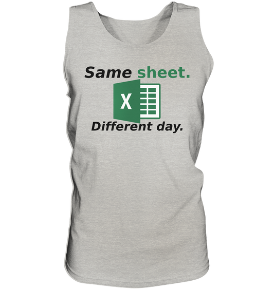 Same sheet. Different day - Tank-Top